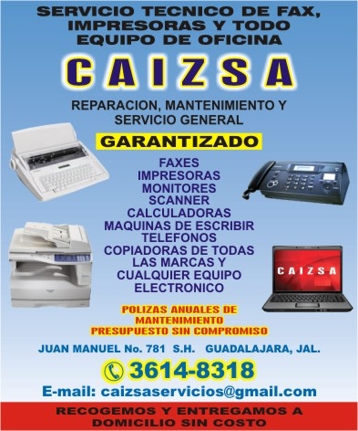 Servicio Tecnico a equipo de oficina
